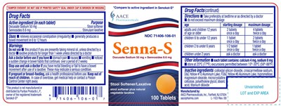 NDC 71406-106-01 - Senna S 100